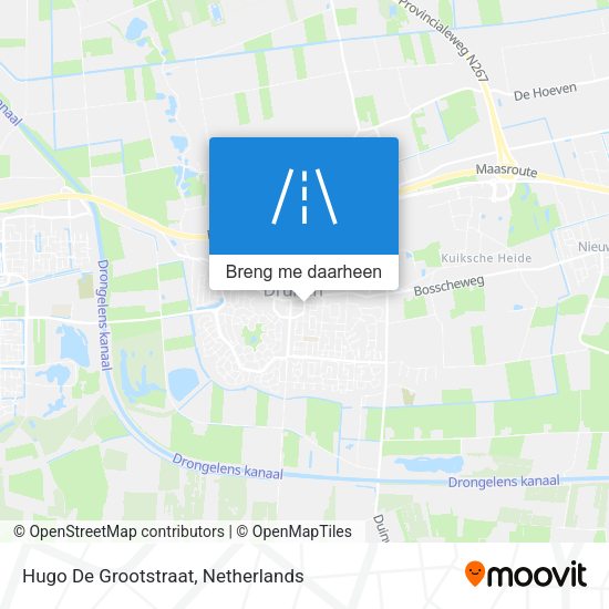 Hugo De Grootstraat kaart