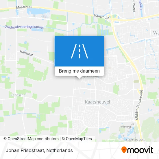 Johan Frisostraat kaart