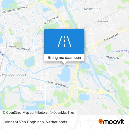 Vincent Van Goghlaan kaart