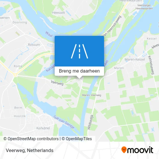 Veerweg kaart