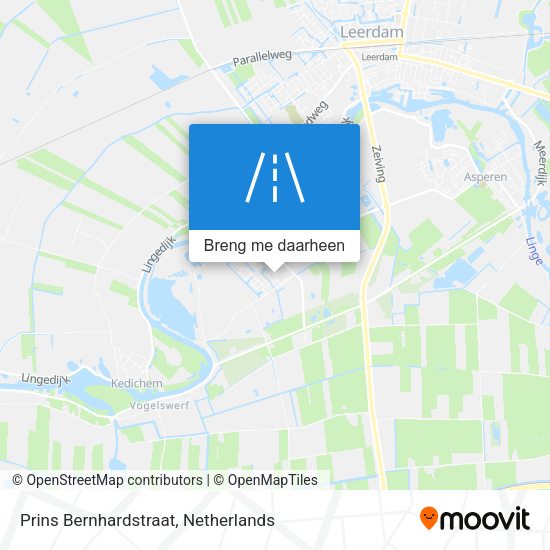 Prins Bernhardstraat kaart