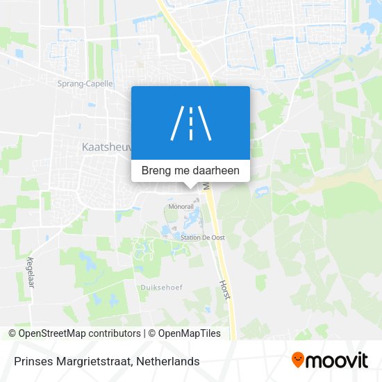 Prinses Margrietstraat kaart