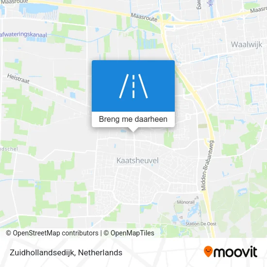 Zuidhollandsedijk kaart
