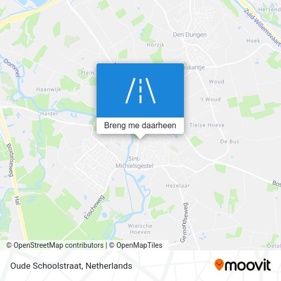 Oude Schoolstraat kaart