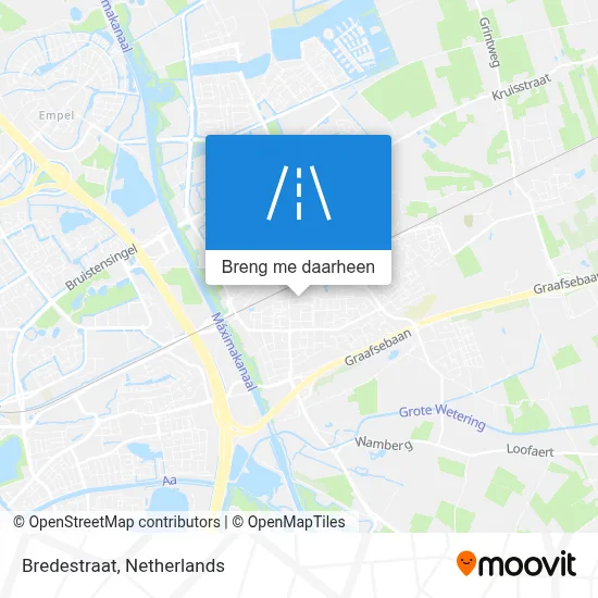 Bredestraat kaart