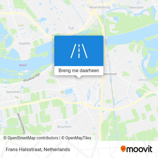 Frans Halsstraat kaart