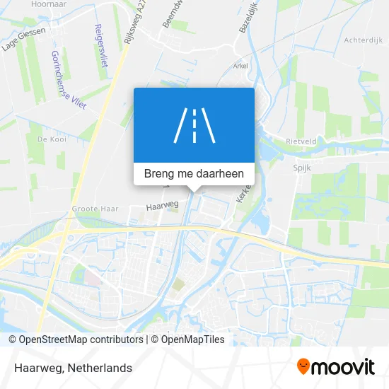 Haarweg kaart