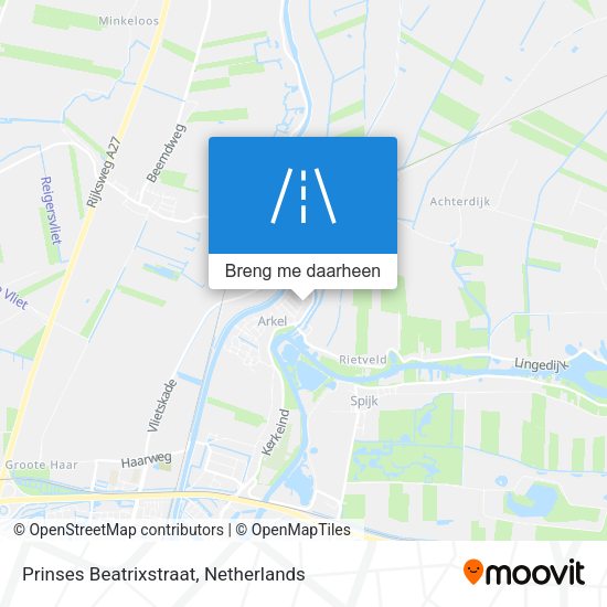 Prinses Beatrixstraat kaart
