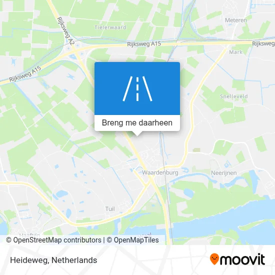 Heideweg kaart