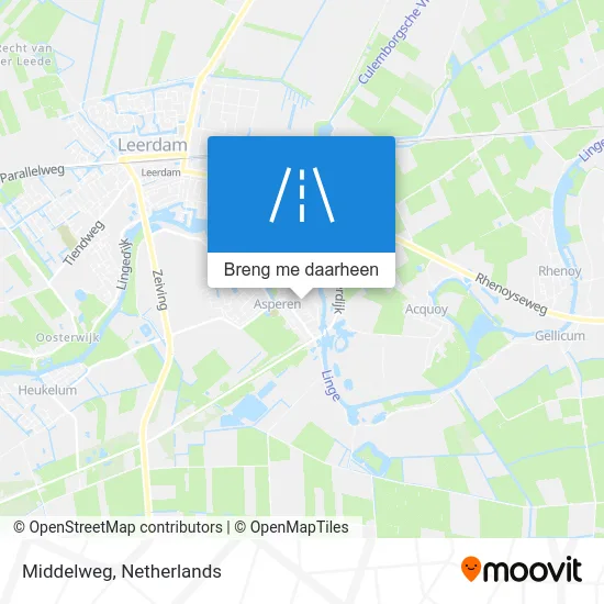 Middelweg kaart