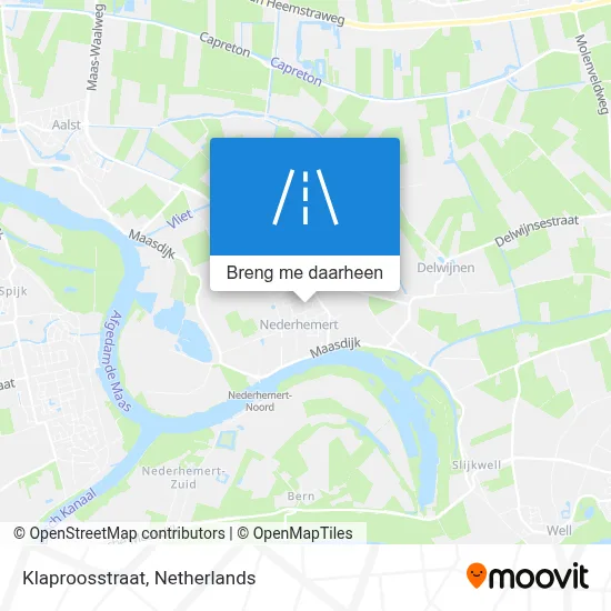 Klaproosstraat kaart