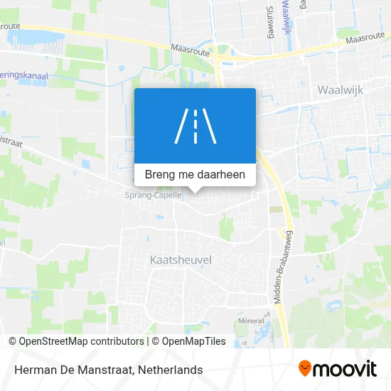 Herman De Manstraat kaart