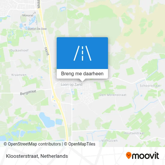 Kloosterstraat kaart