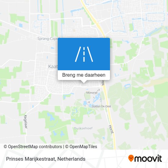 Prinses Marijkestraat kaart
