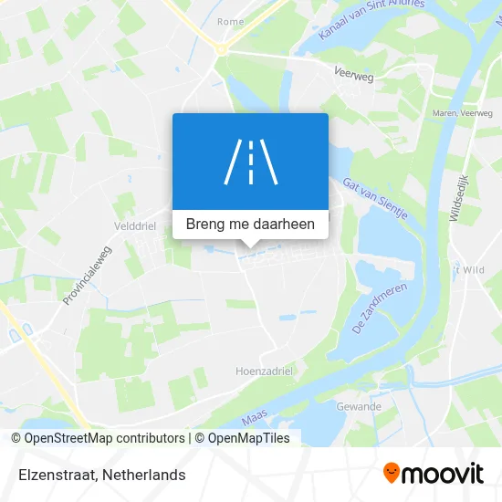 Elzenstraat kaart
