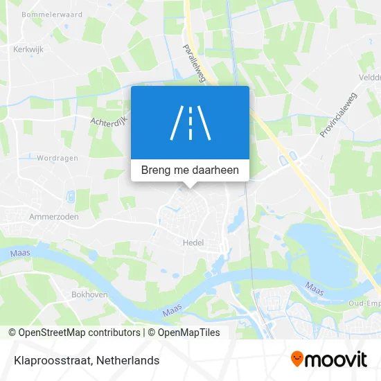 Klaproosstraat kaart