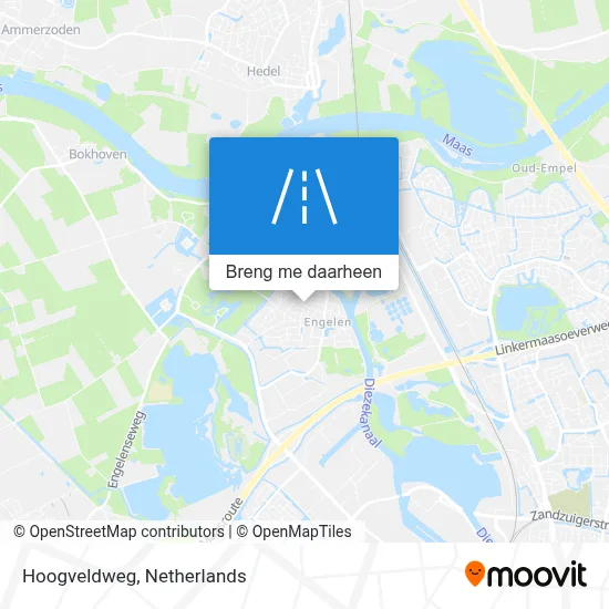 Hoogveldweg kaart