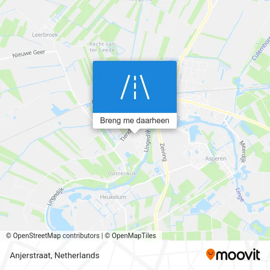 Anjerstraat kaart