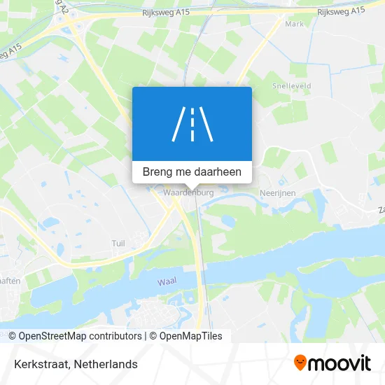 Kerkstraat kaart