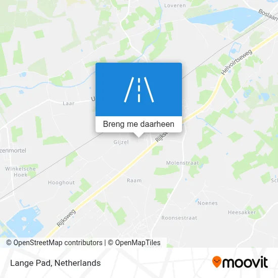 Lange Pad kaart