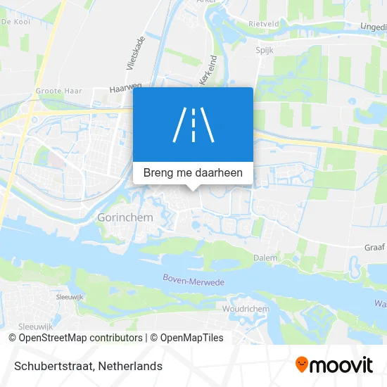 Schubertstraat kaart