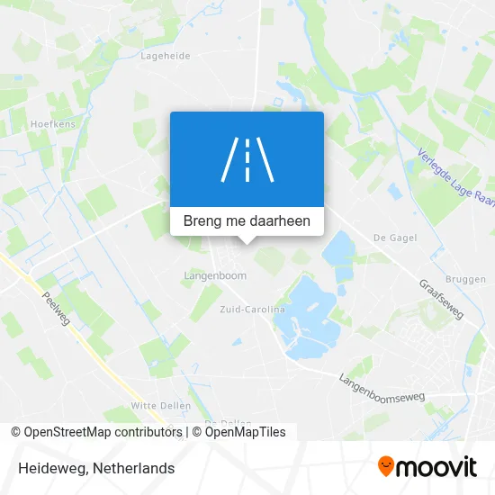 Heideweg kaart