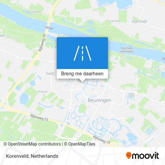 Korenveld kaart