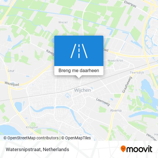 Watersnipstraat kaart