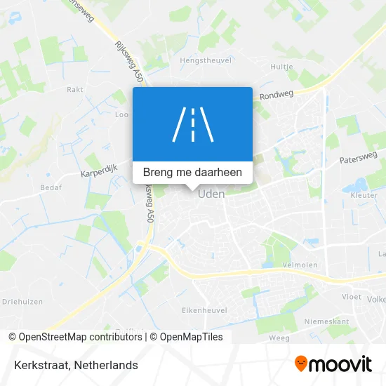 Kerkstraat kaart