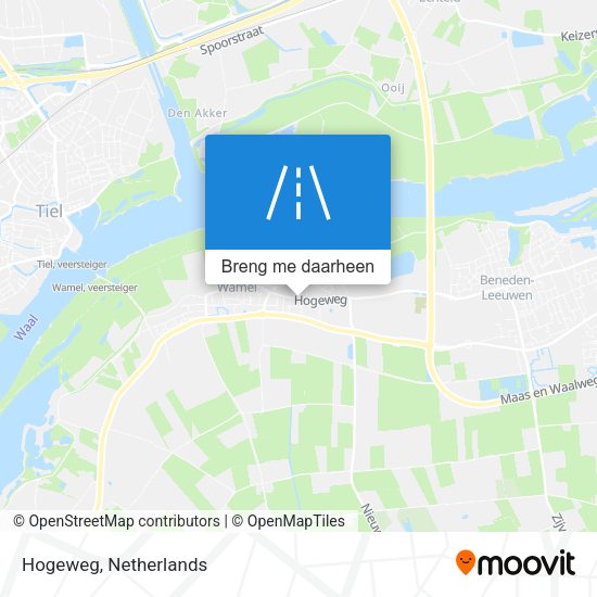 Hogeweg kaart