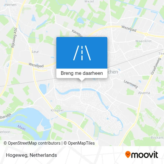 Hogeweg kaart