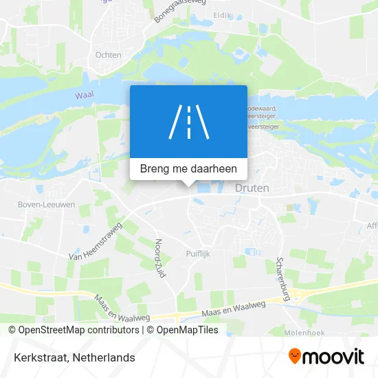 Kerkstraat kaart