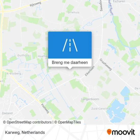 Karweg kaart