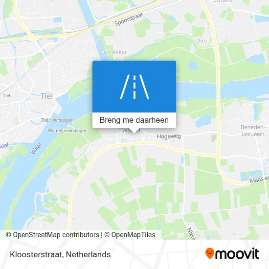 Kloosterstraat kaart