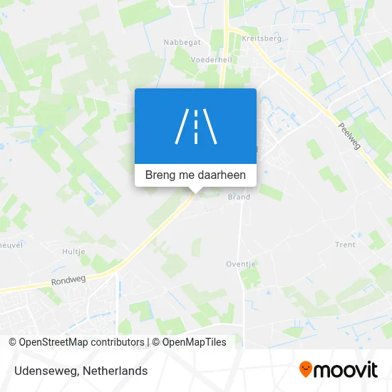 Udenseweg kaart