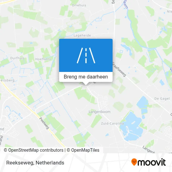 Reekseweg kaart