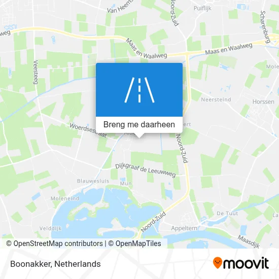 Boonakker kaart