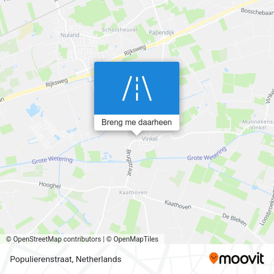 Populierenstraat kaart