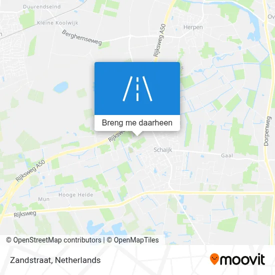Zandstraat kaart