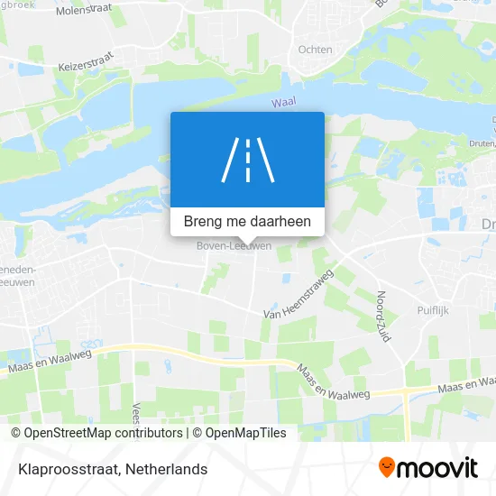 Klaproosstraat kaart
