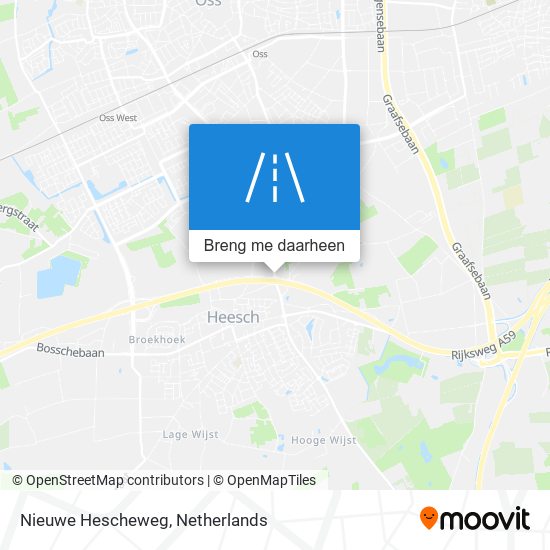 Nieuwe Hescheweg kaart