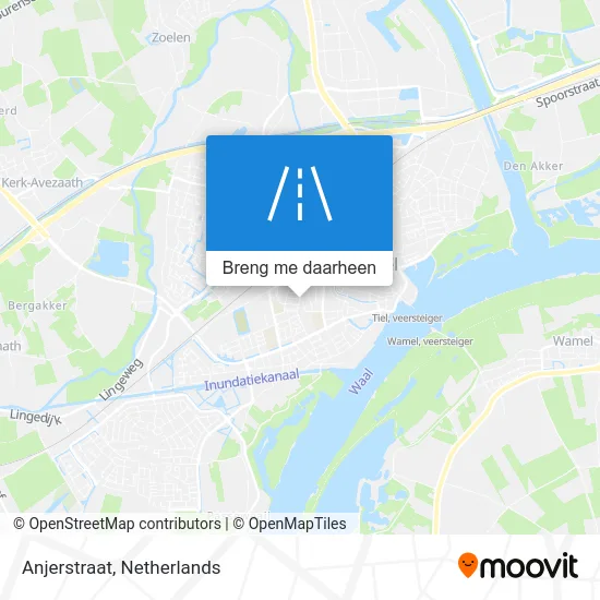 Anjerstraat kaart