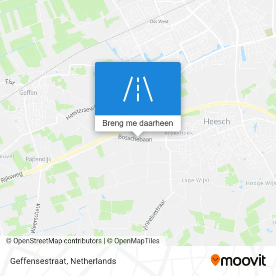 Geffensestraat kaart