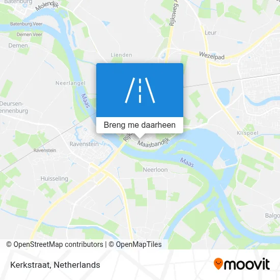 Kerkstraat kaart