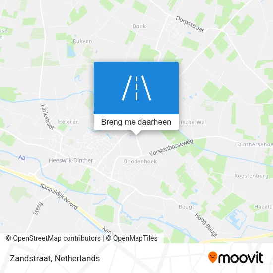 Zandstraat kaart
