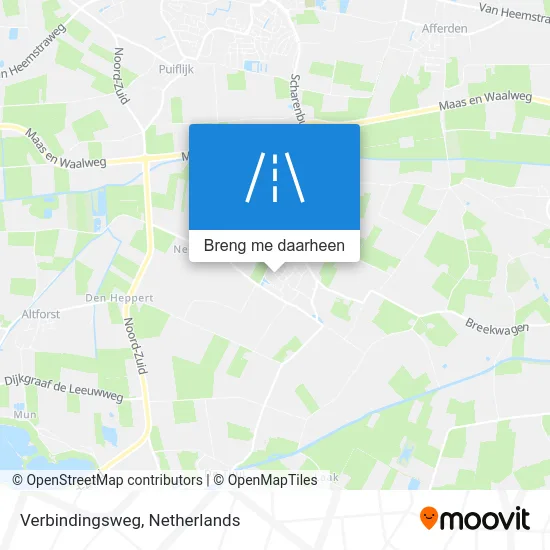 Verbindingsweg kaart