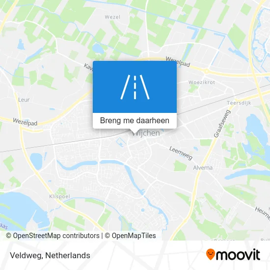 Veldweg kaart