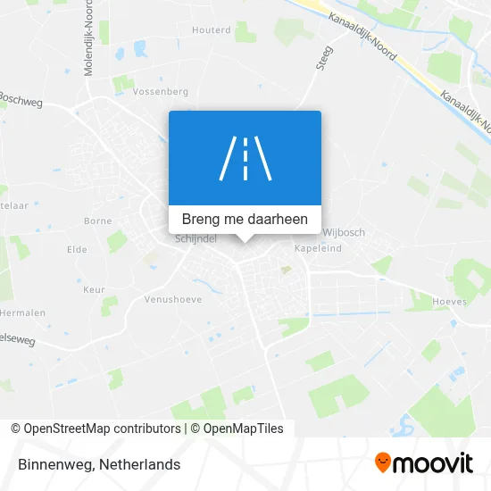 Binnenweg kaart