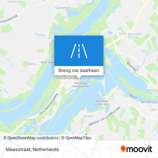 Maasstraat kaart