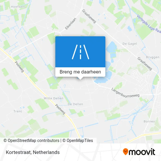 Kortestraat kaart
